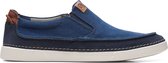 Clarks Gereld Step Heren Instappers - Navy Combi - Maat 40