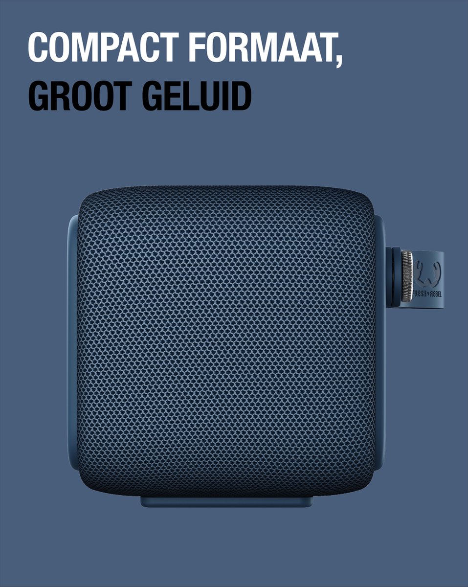 Fresh \'n Rebel - Draadloze Bluetooth speaker - Rockbox Bold S - Steel Blue  | bol