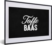 Cadre photo avec affiche - 'Cool boss' - Proverbes - Citations - Travail - 40x30 cm - Cadre pour affiche