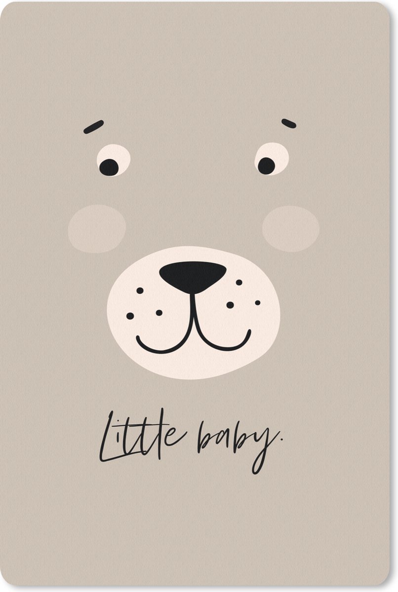 Muismat - Mousepad - Spreuken - Little baby - Quotes - Baby - Kids - Kinderen - Kindje - 18x27 cm - Muismatten