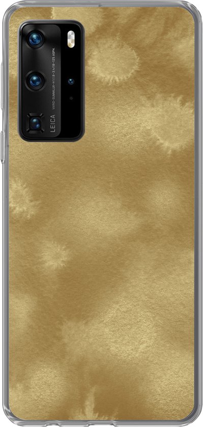 Coque Huawei P40 Pro - Or - Peinture - Abstrait - Coque de téléphone en Siliconen