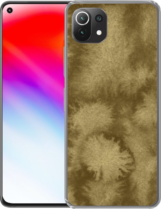 Convient pour coque Xiaomi 11T - Or - Peinture - Abstrait - Étui de téléphone en Siliconen