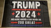 USArticlesEU - Donald Trump Vlag - Trump Vlag - Trump 2024 -  Trump 2020 - Verkiezingen vlag - Amerika vlag - US vlag- USA Vlag - Trump vlag Zwart - Americana - 150 x 90 cm - Ameri