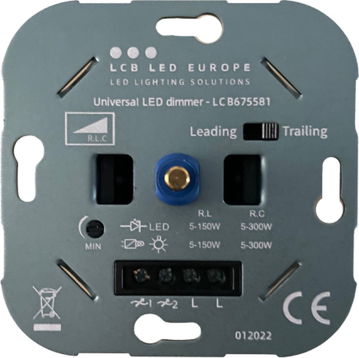 LCB - LED dimmer Fase af- en aansnijding - Geschikt voor alle dimbare LED-verlichting tot max. 300W