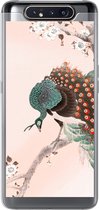 Coque Samsung Galaxy A80 - Blossom - Paon - Ressorts - Japandi - Coque de téléphone en Siliconen