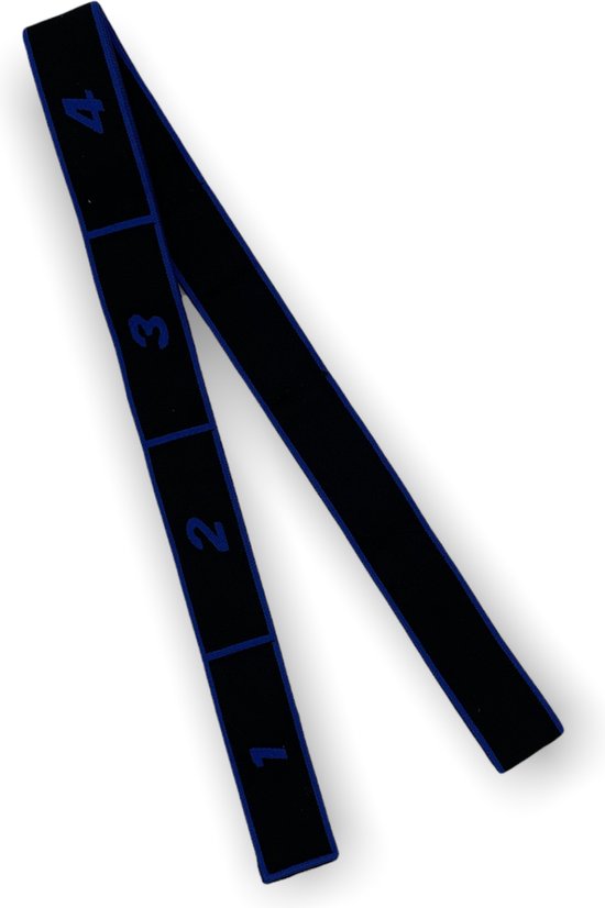 Set van 2 weerstandsbanden met 8 slingen, Yoga band, voor stretches en een effectieve