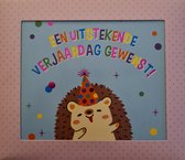 Luxe wenskaarten - 10 stuks - Witbuikegel - Verjaardag - Egel - Dieren - Proost - Varken - Koe - Hiep Hiep Hoera - Gefeliciteerd - Speciaal voor jou - Happy Birthday kaart - Met envelop - Fee