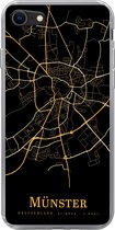 Coque iPhone 8 - Münster - Carte - Or - Coque de téléphone en Siliconen