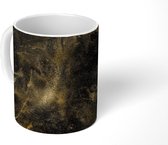 Mok - Vintage - Gold - Zwart - 350 ML - Beker - Uitdeelcadeautjes