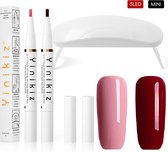 Gellak One Step Gel Polish Pen - 2 kleuren /Pennen - incl. mini UV lamp - GEEN Base of Top coat nodig - gel nagellak kit - nepnagels - gel nagellak