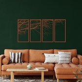 Wanddecoratie |Boom Van Leven / Tree of Life decor | Metal - Wall Art | Muurdecoratie | Woonkamer |Bronze| 100x50cm