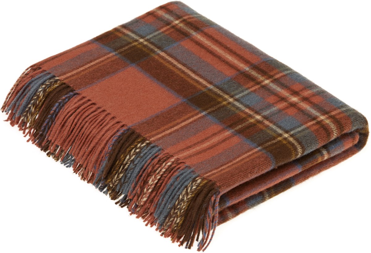 Plaid Tartan Antique Royal Stewart - Merino Lamswol - 140x185 - Bronte by Moon Scotland