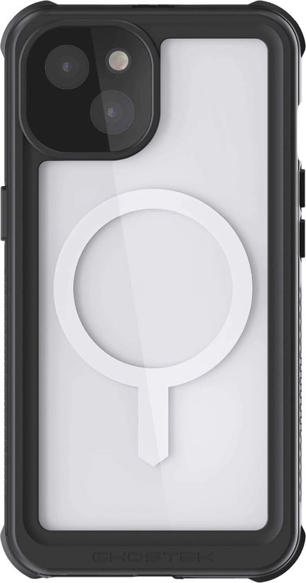 Ghostek Hoesje geschikt voor Apple iPhone 13 Waterdicht MagSafe Telefoonhoesje Hardcase | Ghostek Nautical 4 Backcover Shockproof | Geschikt voor MagSafe | Geschikt voor Draadloos Opladen met Magnetische Ring | MagSafe Case - Zwart