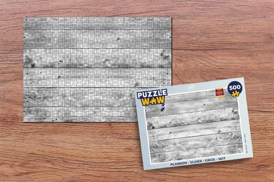 Puzzel Planken - Vloer - Grijs - Wit - Legpuzzel - Puzzel 500 stukjes |  bol.com