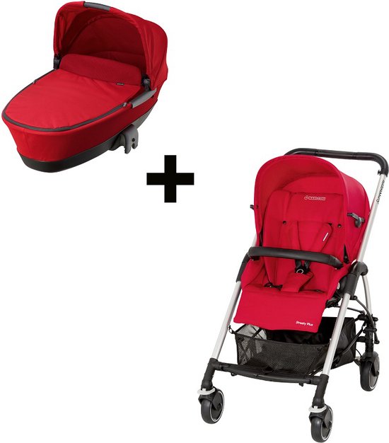 Maxi Cosi Streety Plus Set kinderwagen - buggy Intens Red