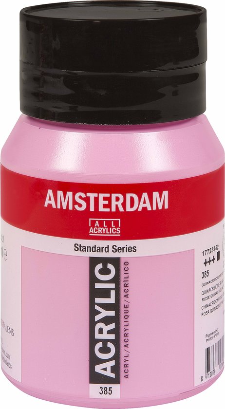 Amsterdam Peinture Acrylique Standard 500ml 385 Quinacridone Pink Light