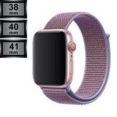 Compatible Apple Watch Bandje - Geweven Sportbandje Nylon - Apple Watch Series 1/2/3/4/5/6/SE/7/8 - 38/40/41mm - Lila