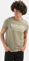 camel active T-shirt met korte mouwen in biologisch katoen