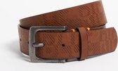 WE Fashion Jongens riem met dessin - Bruin - 65 cm