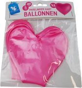 Hart Ballonen - Roze - Latex - 40 cm - 3 stuks - XL - Feest - Valentijnsdag - Valentijn