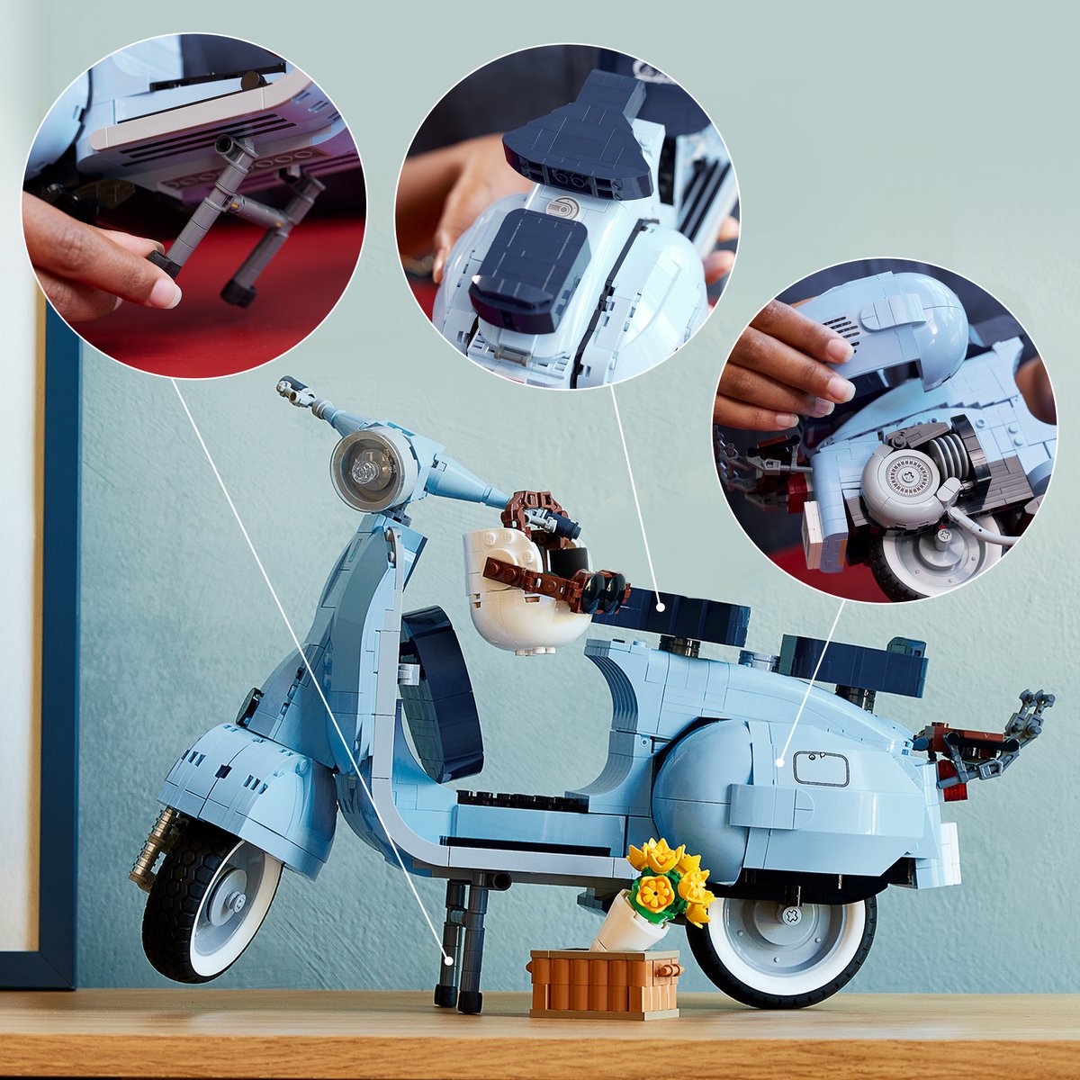 LEGO Vespa 125 Scooter bouwbare modelbouwset voor Volwassenen - 10298 — afbeelding 13