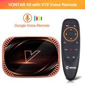 Vontar X3® IPTV Set Top Box 8K - Luxe Tv Zenders Ontvangers - Mediaspeler - IPTV Box - Android TV Box - 8K Beeld - All in One - Incl. 4GB SD Kaart + 32GB SD kaart - PC - TV