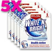 Dylon White 'n' Bright éclaircissant 5 lingettes - PACK AVANTAGE 5 boîtes