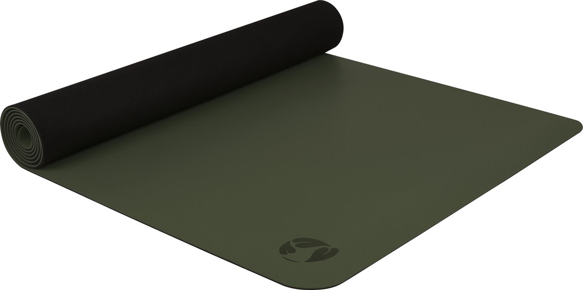 Yogamat - Rubber/PU - Ecoyogi PRO GRIP - Olijf Groen (180 x 65 x 0,42 cm)