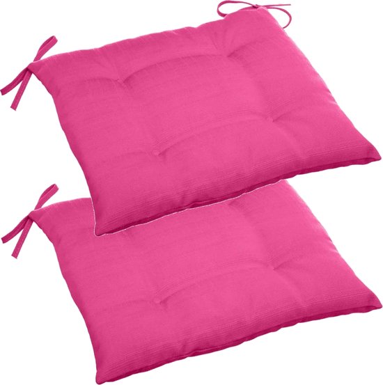 Definitief verpleegster In Stoelkussens voor binnen en buiten/tuin stoelen in de kleur fuchsia roze 40  x 40 x 4... | bol.com