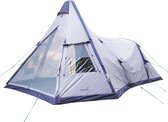 Skandika Tipi Kotona Air Opblaasbare Tent – Opblaasbare tenten - 4 persoons tipi tent – Tenten - Campingtent – Ingenaaide tentvloer – Muggengaas – 260 cm stahoogte – 490 x 370 x 26