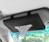 ALG-Shop - Tissuehouder voor in Auto - tissuedoos - Zwart - auto accessories interieur - Tissue - Tissue's voor onderweg