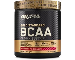 Optimum Nutrition Optimum Nutrition Gold Standard BCAA - Framboos & Granaatappel - Aminozuren - Train & Sustain - 266 gram (28 doseringen)