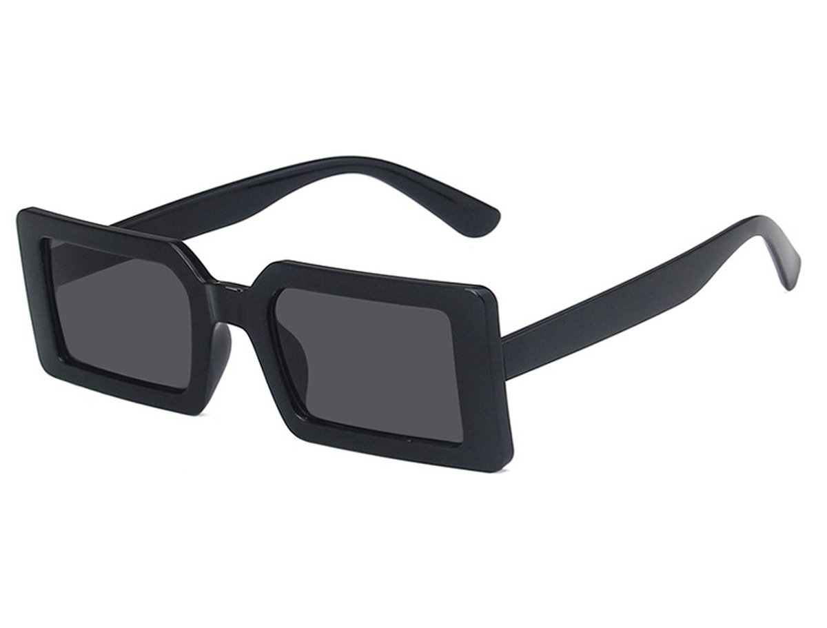 Vierkante Dames Zonnebril Vintage - Zwart