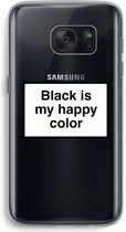 Case Company® - Samsung Galaxy S7 hoesje - Black is my happy color - Soft Cover Telefoonhoesje - Bescherming aan alle Kanten en Schermrand