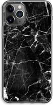 Case Company® - iPhone 11 Pro Max hoesje - Zwart Marmer - Soft Cover Telefoonhoesje - Bescherming aan alle Kanten en Schermrand