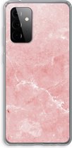 Case Company® - Samsung Galaxy A72 hoesje - Roze marmer - Soft Cover Telefoonhoesje - Bescherming aan alle Kanten en Schermrand