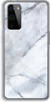 Case Company® - OnePlus 9 Pro hoesje - Witte marmer - Soft Cover Telefoonhoesje - Bescherming aan alle Kanten en Schermrand