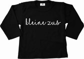 Shirt kleine zus-zwart-wit-lange mouwen-Maat 74