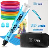 Biboza 3D Pen Starterspakket met 70M Filament Vulling & Carbon - 3 D Starterskit inclusief Opbergkoffer