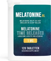 Melatonine.nl - Melatonine 1 mg Time Released - 120 tabletten - Melatonine Time Released Supplementen - voedingssupplement