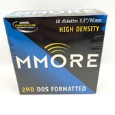 MMORE 2-HD Dos formatted Diskettes 10 Pack / High Density / floppy disketten.