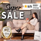 Premium Slaapbank 80 x 200 cm (B x L) Italian Design [SAND]