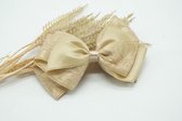 Cotton lace butterfly haarstrik - Kleur Licht beige - Haarstrik  - Babyshower - Bows and Flowers
