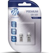 M-Tech LED W5W 12V - Premium - 2x Led diode - Canbus - Wit - Set