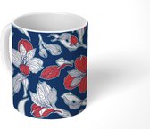Mok - Koffiemok - Bloemen - Contour - Patronen - Mokken - 350 ML - Beker - Koffiemokken - Theemok