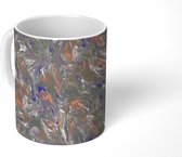 Mok - Marmer print - Verf - Patronen - Abstract - Mokken - 350 ML - Beker - Uitdeelcadeautjes
