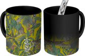 Magische Mok - Foto op Warmte Mokken - Jungle - Dieren - Patronen - Vintage - Magic Mok - Beker - 350 ML - Uitdeelcadeautjes