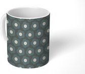 Mok - Koffiemok - Bloemen - Stippen - Patronen - Mokken - 350 ML - Beker - Koffiemokken - Theemok