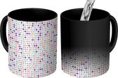 Magische Mok - Foto op Warmte Mokken - Koffiemok - Patroon - Stippen - Pastel - Magic Mok - Beker - 350 ML - Theemok