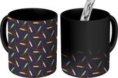 Magische Mok - Foto op Warmte Mokken - Patronen - Kerst - Verlichting - Magic Mok - Beker - 350 ML - Uitdeelcadeautjes
